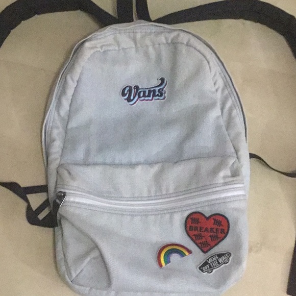 vans backpack denim